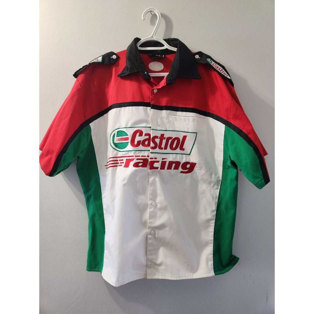 Fast Eddie Racewear Long Sleeves Shirt Castrol Racing Large Pre-Owned
